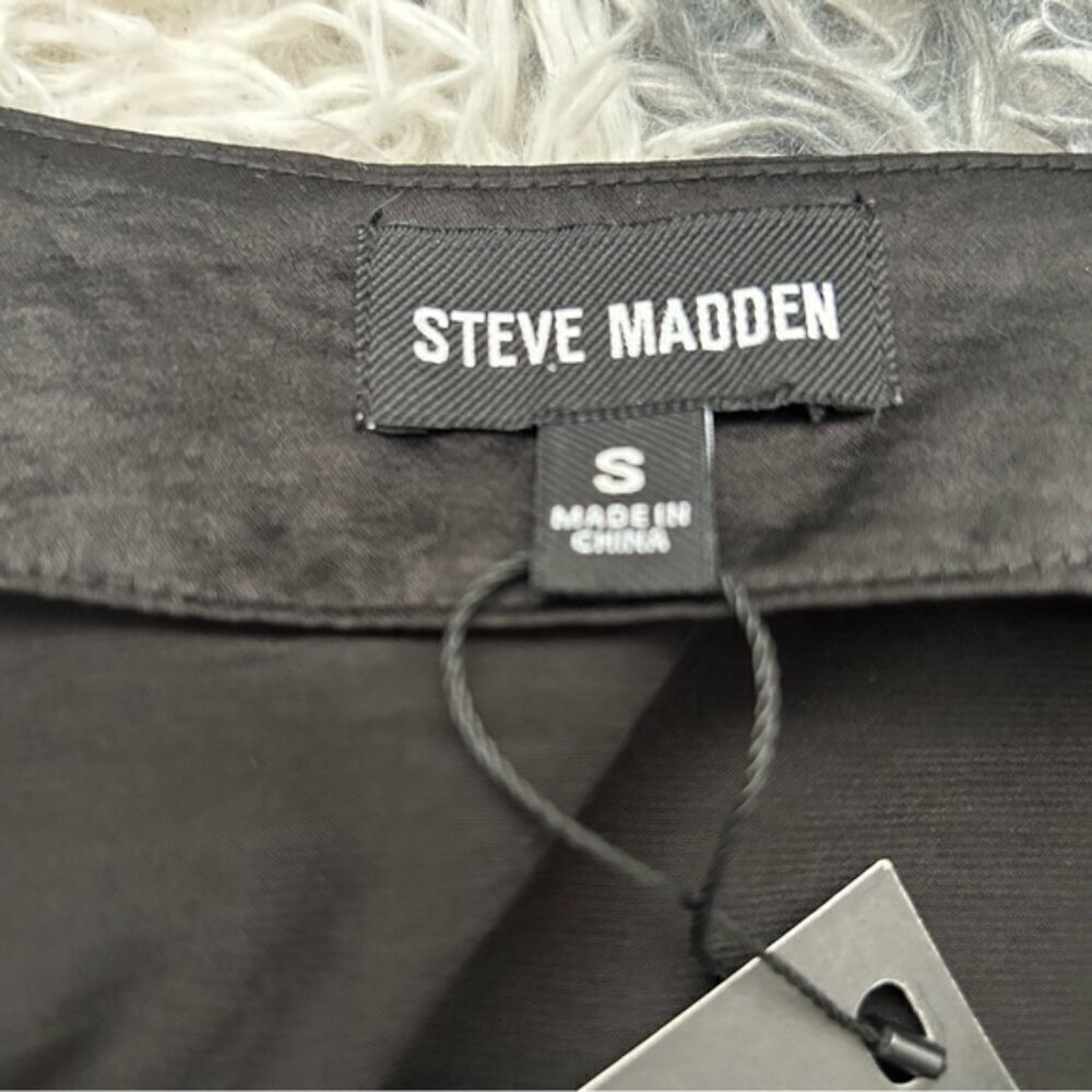 Steve Madden Satin Ruffle Dress (c) - Picture 6 of 11